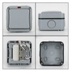 Weatherproof Switch Light Switch IP65 Outdoor Double Switch Dustproof Switch