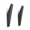 GUWINA Metal Coat Hooks Wall Mounted Black, Solid Triangle Shape,