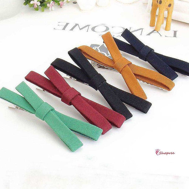 ShopangI Ribbon Hair Mini Hairpin Set x10