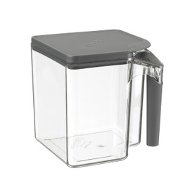 Polder Handle-It Canister, BPA-Free Plastic, Stackable Kitchen Storage Container, Air-Tight Food Storage Solution for Pantry, Counter, and Refrigerator Organization, 2.75-Quart