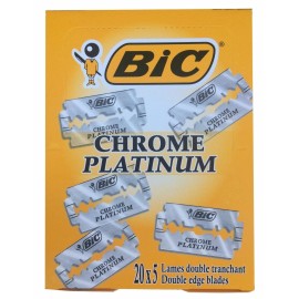 BIC 100 embalar BIC Cuchillas de afeitar de doble filo cromadas