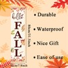 Hello Fall Hanging Flag, Front Door Porch Decor, Large Fall