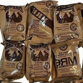 6-pack MRE Meals Ready to Eat 2024, 2025, 2026 or newer insp. Genuine military food US surplus emergency rations for camping, hiking, hunting, survival, flameless heaters