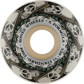 Bones Skateboard Wheels X-Shape Butterfly Effect, Size: 53, Colours: White