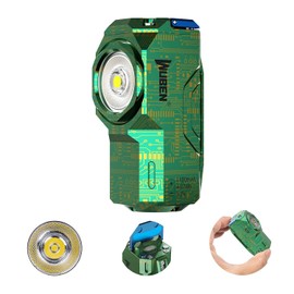 WUBEN X0 Mini linternas recargables, linterna EDC de bolsillo de 800 lúmenes, linternas magnéticas LED pequeñas súper brillantes, 7 modos de linterna grande con clip para senderismo, camping