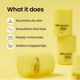 CNP Honey Lip Butter - Propolis Lipcerin™ Original, Hydrating Lip Balm & Overnight Mask with Manuka, 12 Hours of Lasting Moisture, Korean Skincare, 0.5 oz
