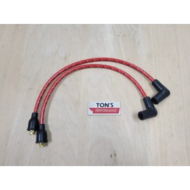 Ton's Performance 15" 7mm Vintage Triumph BSA 500 650 A65 A50 cloth spark plug wire bobber café RY
