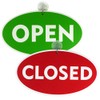 Open Closed Door Sign with Suction Cup