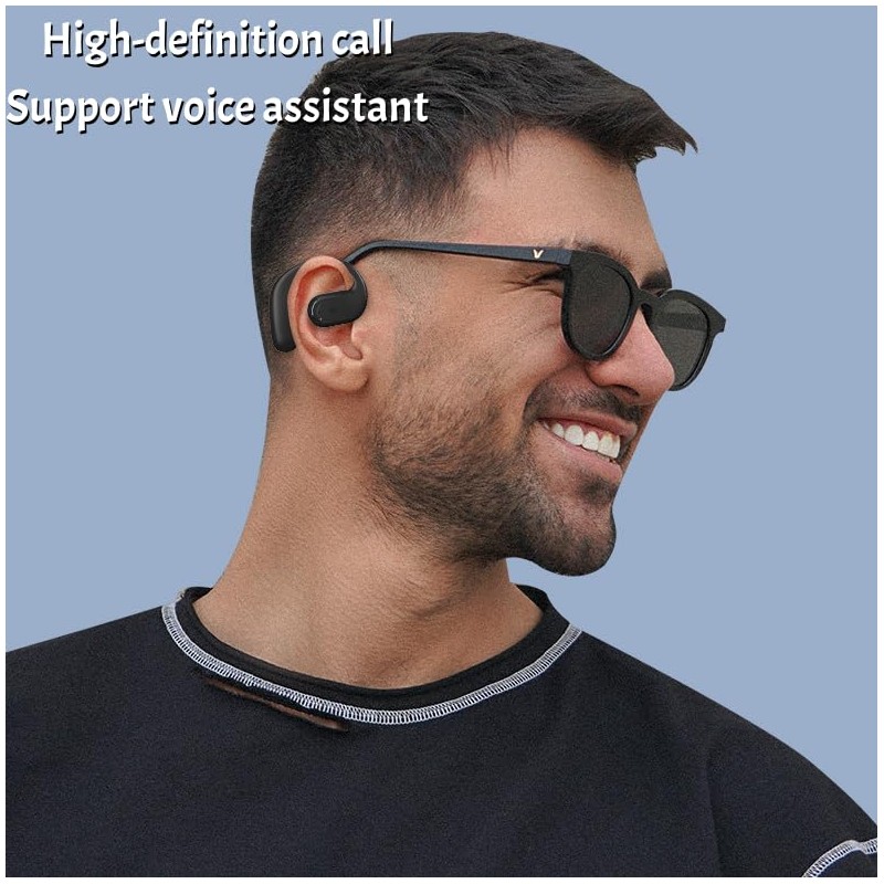 Open Ear Headphone,Bluetooth 5.4 Single Earpiece Handsfree Driving Headset with