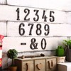 INCREWAY Cast Iron Numbers 3" Black Retro Metal Numbers for