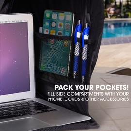 RitzGear Pop-Up Laptop Sun Shade | Portable Compact Anti-Glare Screen Hood, Tent & Carry Case for Up-to 17” Laptops or Monitor | Light Reflective Shield & Waterproof Privacy Cover for Working Outside