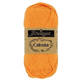 Scheepjes - Scheepjes 411 Süss Orange Catona Garn - 10x50g