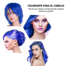 Cera Para Pintar Cabello Colores Diferentes No Permanente Kalaxuan Peinar Calidad Hair Wax Color Temporal Desechable Crema de Tinte (VERDE)