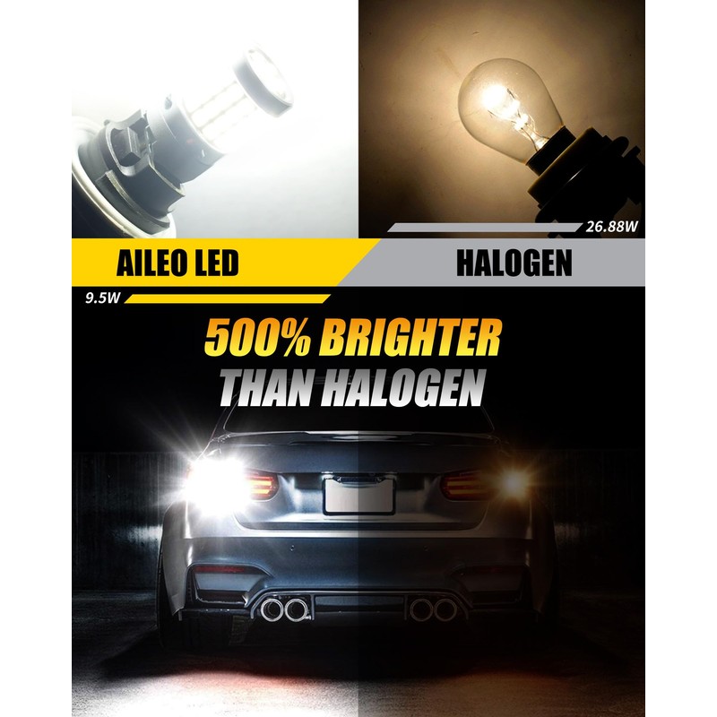 AILEO 1156 LED Bulb White, 500% Super Bright 54-SMD 3030