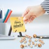 128Pcs Wood Push Pins, Thumb Tacks for Decorative, Wooden Pins