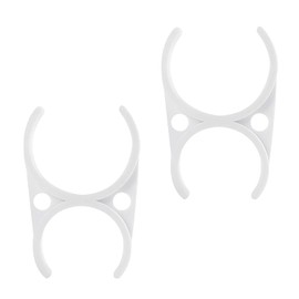 Qrity 2 PCS Plastic Clamp Brackets, 47x57x97mm Double Clip Clamp Bracket, Water Filter Clip for Reverse Osmosis RO Housing