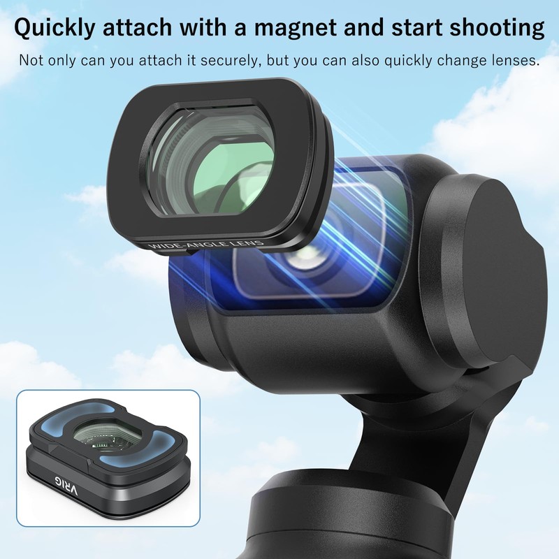 VRIG Wide Angle Lens Compatible with DJI Osmo Pocket 4