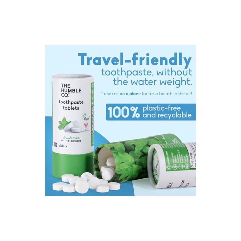Humble Co. Chewable Toothpaste Tablets with Fluoride - Mint Flavor