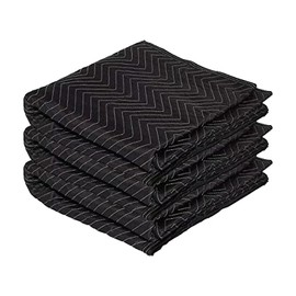 Moving Blanket 40x 72" Moving Pads for Furniture Protection Quilted Packing Shipping Blankets for Furniture Moving Supplies (3 Pack)