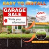 Remiawy Garage Sale Signs, 3 Pcs Yard Signs with Metal