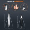 Hotec Stainless Steel Kitchen Tongs Set of 2 - 9"