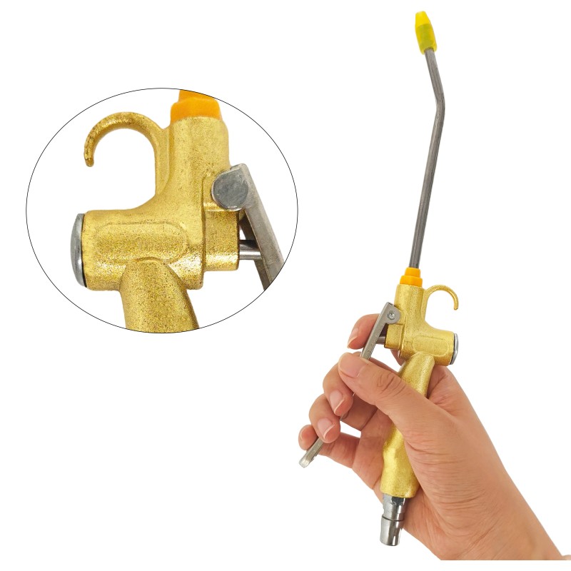 High Volume Industrial Air Blow Gun with Rubber Guard Air