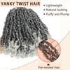 10 Packs Yanky Twist Crochet Hair 8 Inch Pre-twisted Natural