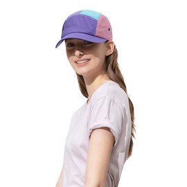 Clape Curved Brim Baseball Cap 5 Panel Dad Cap Color Block Ball Hats Waterproof Trucker Cap Curved Bill Cap Sun Protection Hat