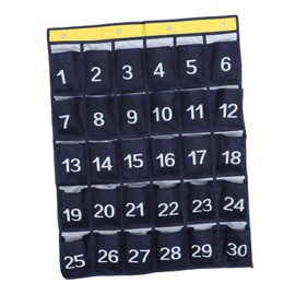 DOITOOL Wall Hanging Cell Phone Storage Bag Multi Pocket Organizer for Classroom and Home Efficient Home Door Back Pouch Blue for Organizing Sundries and Student Devices