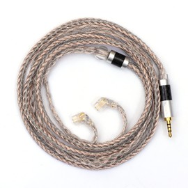 Tripowin Jelly Upgraded 21 Core HiFi Headphone Cable with Silver-Plated OCC, Alloy Copper Graphene, OCC Mixed Braided Cable for Audiophile Musicians (QDC-2.5 mm, Jelly)