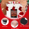 Yaocom Christmas Stocking Holders for Mantle Metal Stocking Hangers Weighted