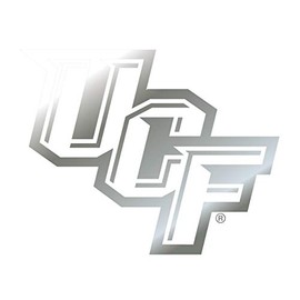 Craftique Central Florida Golden Knights Decal (Silver UCF Decal (3",6",12"), 6 in)