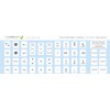 Lacerto® 11 x 13 mm German Sticker Set for PC