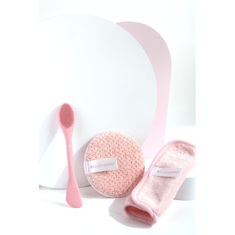 Brushworks Revitalising Face Set, Pink, One Size
