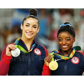 SPORTSPHOTOSUSA Simone Biles Ali Raisman 2016 USA Rio Olympic Gymnastics All Around Champions 8X10 Photo