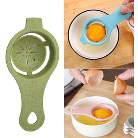 3 PCS Egg Separator Food Grade Egg Yolk & White Separator Tool, Kitchen Baking Gadget with Strainer Filter for Effortless Egg Splitting