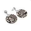 Oussum Silver Round Dangle Earrings Resin Fashion Jewelry Womens Christmas