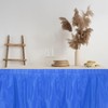 sourcing map 4 Pack Dark Blue Plastic Table Skirts, 29