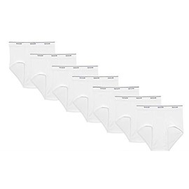 Fruit of the Loom Men's Basic White Brief Multipack (Large, White (7 Pack))