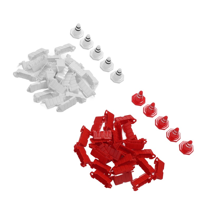 50pcs RC Car Racing Road Barrier Plastic Portable 10pcs RC