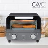 COOK WITH COLOR Mini Toaster Oven: 600W Power, Precision Timer,
