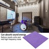 6Pcs Acoustic Absorption Panel Thickened Reduce Reverb SoundProof Padding Absorber(Purple