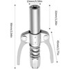 Double Handle Quick Lock Release Grease Gun Coupler, Grease Tips