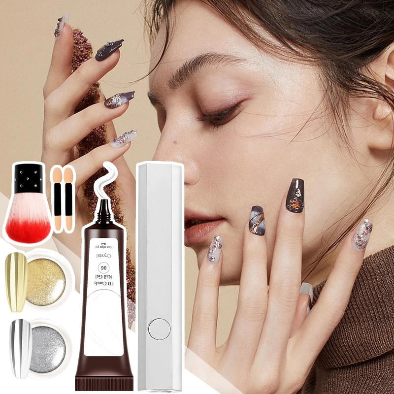 Nail 5D Gel,Nail Molding Glue for Women | Non-Sticky Charming