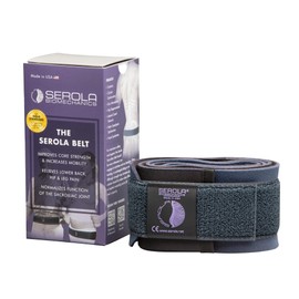 Serola Sacroiliac Belt for SI Joint Dysfunction – (Medium fits 34” to 40”) Lower Back, Pelvic & Hip brace for Women & Men | Non-Slip, Adjustable & Breathable Brace