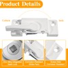 10-Pack Universal Window Sash Locks, White Iron Cam Action Latches
