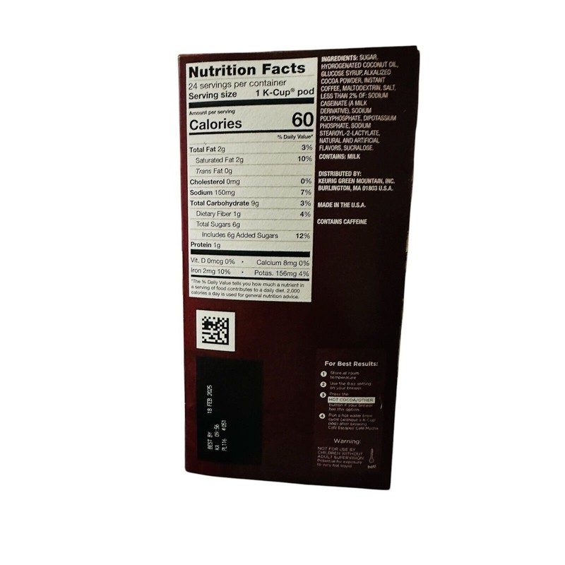 Cafe Escapes™ Single-Serve Coffee K-Cup® Pods, Cafe Mocha, Carton of