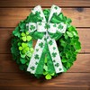 Large 11.8"x25" Green St. Patrick's Day Tree Topper Bow with