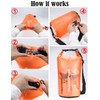 Henrycares Waterproof Dry Bag 20L 10L 5L, Sack with Phone