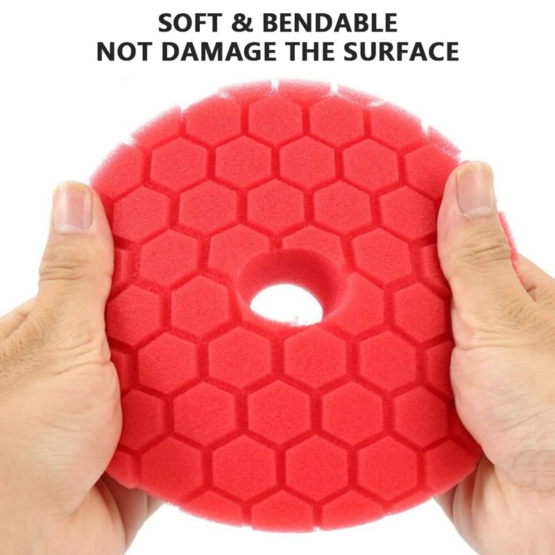 FUNFANG Buffing Polishing Pads 5 Pcs 6 Inch Large Size